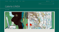 Desktop Screenshot of galerie-linea.cz